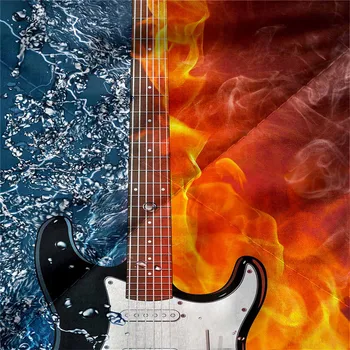 3D Sommer Dyne Guitar Serie 3D Printet Dyne, Blød Åndbar Allergivenlige lysægte Quilt
