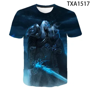 2021 Nye Sommer Warcraft Casual 3D-T-shirt Mænd, Kvinder, Børn Fashion Streetwear Dreng Pige Børn Trykt T-shirt Cool Toppe Tee