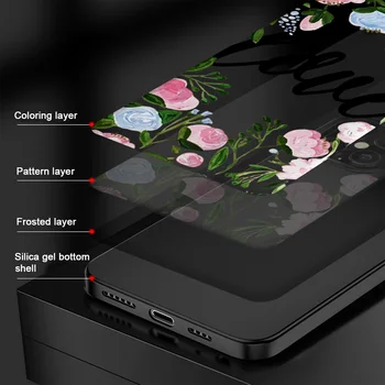 Søde Blomst Rose Phone Case For iPhone 12 Pro 11 Pro Max mini SE 2020 X XR XS 7 8 6s Plus Blødt TPU Back Cover Funda Coque Capa