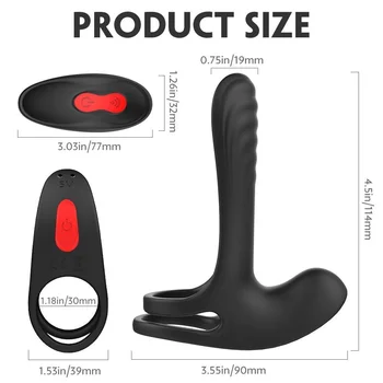 Vibrerende penisring Klitoris Stimulator Prostata Massager Vibrator Hårdere Penis Ring Erektion Styrke Sex Legetøj til Mand eller Par