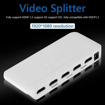 1080P HDMI-Kompatibel Splitter 1: 4 Ud/1 I 2 Ud af HD Video Converter