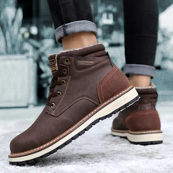 Para de shoes hud vinteren slip real zapatillas støvler fodtøj, sko, sport varm på læder mode mand ægte komfortable mænd