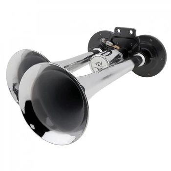 Super Kraftig 12V/24V 150Db Luft Horn Kit,Dual Trompet Lastbil Luft Horn ,til Lastbiler/Lorrys/Tog/Biler/Motorcykler