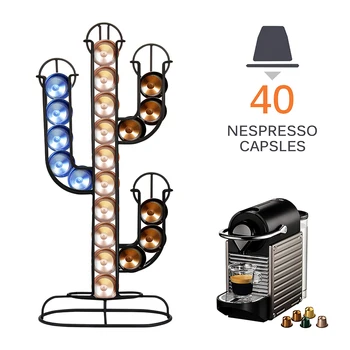 2021 Og Bælg Indehaveren Roterende Rack Og Kapsel Stå Nespresso Kapsler Opbevaring Henlægge Organisation Indehaveren Sæt