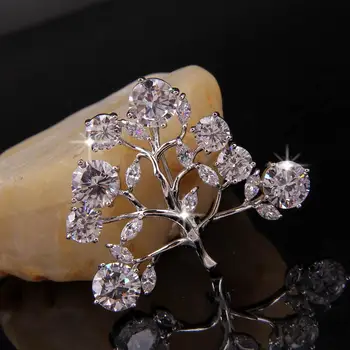 Blingbling Pins bryllupsfest Krystal Blomst Butterfly Brocher Pink Høj Kvalitet, Mode Smykker til Kvinder, Piger 2020