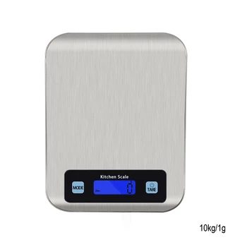 5 kg/10 kg Rustfrit Stål Elektronisk Skala Digital køkkenvægt LCD-Vandtæt Høj Præcision Til Madlavning, Bagning vægt
