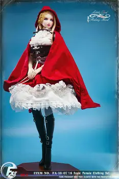 FASToys 1/6 Skala Lttle Red Riding Hood Gothic Lolita Kjole Kvindelige Tøj Passer 12