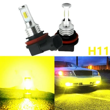 H11 H8 H16 80W 4000LM 3000K Gul Tech LED-tågelygter-Konvertering Kit Pærer