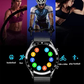 LIGE Nye Mode, Fuld Touch Screen Herre Smart Ur Vandtæt Sport Fitness Ur Luksus Bluetooth-Telefon Smart Ur Til Mænd