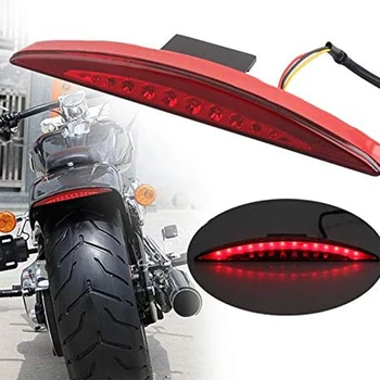 Motorcykel bagskærm Tip LED Bremse baglygte Lampe til Breakout FXSB 2013 -2019 bagskærm Tip Lys Rød Linse