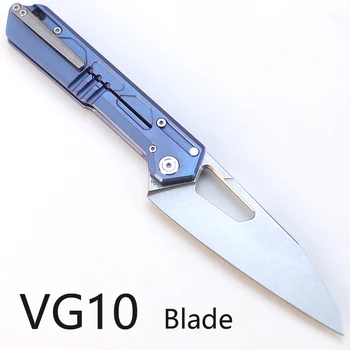 NOC DT03 Jack Kniv VG10 Titanium 58HRC Kniv Håndtag For Cutter Jagt og udstyr til Camping Udendørs Overlevelse Lomme Knive