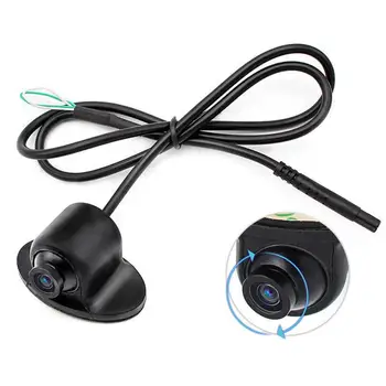 12V Mini CCD-Coms HD Night Vision 360° Bil bagfra Forsiden Vis Backup til Bilen Kamera