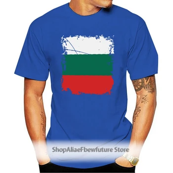 Brugerdefineret bulgarske Flag Tshirt 3xl 4xl 5xl Bomuld Anti-Rynke Strikket Herre Tee T-Shirts Runde Krave HipHop