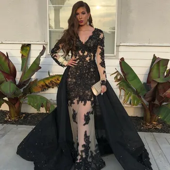 Kvinde, Prom, Aften Kjoler 2020 Balkjole Længe Party Night Elegante Plus-Size Arabisk Formel Kjole Kjole