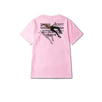 Sommeren Mænds T-shirt Travis Scotts ASTROWORLD Harajuku Ren Bomuld Hvid T-shirt Brev Print Street Style Hip Hop T-shirt S-2XL