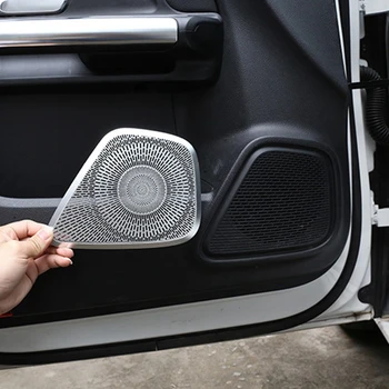 4stk Bil Aluminium Dør Højttaler Diskanter Dække Trim til Mercedes Benz GLA Klasse H247 2020-2021