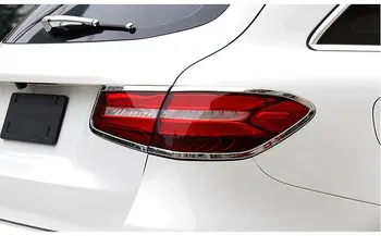 Tilbehør Til Mercedes Benz GLC X253 GLC300 2016 2017 2018 ABS Lyse Bageste Hale Lys Lampe Frame Cover Trim 4STK