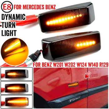 Dynamisk LED Side markeringslys Bilen Igen Signal Repeater Lampe Til Mercedes-Benz W201 190 W202 W124 W140 SL R129-KLASSE