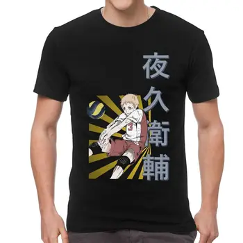 Mænds Haikyuu T-Shirt med Korte Ærmer Bomuld t-shirts Klassisk T-shirt til Sommeren Anime, Manga Volleyball Yaku Morisuke Tees Passer Apparel