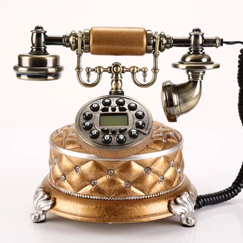 Wyatt diamant Europæiske antik telefon telefon fastnet telefon retro mode kreative husstand forsendelse Fastnet kunst gif