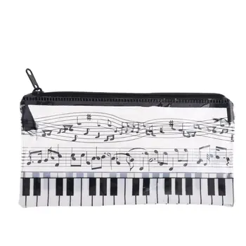 Musik Note Klaver Keyboard Penalhus Plastik Gennemsigtig Kuglepen Bag Elev Gave