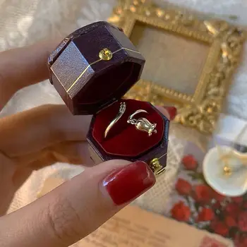 Designer unikke kreative sølv indlagt lily of the valley åbning justerbar ring udsøgt lys luksus smykker
