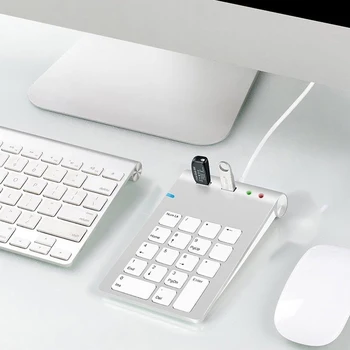 18-Tasten på det Numeriske Tastatur for Numpad USB-HUB Digitale Tastatur til Laptop, Desktop PC Ultra Slim numerisk tastatur til den Regnskabsmæssige Tilbehør