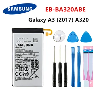 SAMSUNG Orginal EB-BA320ABE 2350mAh Batteri Til Samsung Galaxy A3 (2017) A320-SM-A320F A320Y A320FL A320F/DS A320Y/DS +Værktøjer