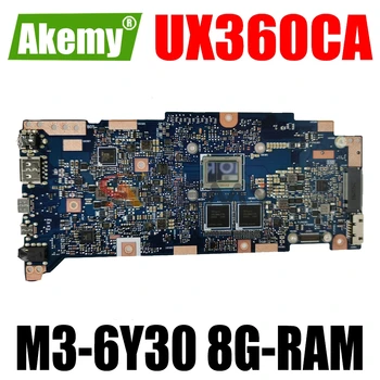 AKEMY UX360CA Laptop Bundkort For ASUS ZenBook Flip UX360CA Oprindelige Bundkort 8G-RAM M3-6Y30