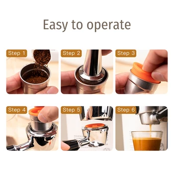 Rustfrit Stål Genanvendelige Metal-Kapsel for Illy B Kaffemaskine Genopfyldning Filtre,Og Skeen