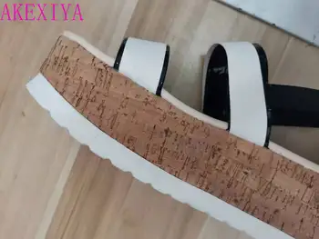 Kilehæls Sko Til Kvinder Høje Hæle Sandaler Sommer Sko 2021 Flip Flop Chaussures Femme Platform Sandaler Plus Size 36-43