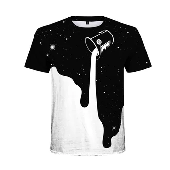 Mænd er Sommerens Mode Personlighed Kreative T-shirt Par Casual Hipster Korte Ærmer O-neck Hip Hop Cool Tee Toppe Camiseta
