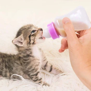 150 ml til Kat Hund Mælk Flaske dyrefoder flaske Flaske Selskabsdyr Hvalp, Killing Baby Dyr-Arkføderen Kæledyr Fodrer Flaske