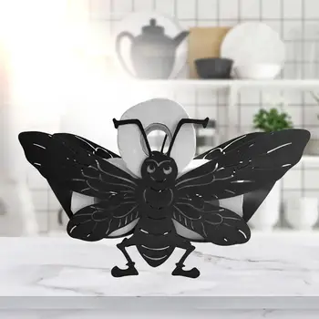 Hjem Dekorative papirholder Butterfly Bee Roll Holder Metal vægmonteret Eller fritstående Badekar Væv Opbevaring
