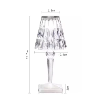 Bord Lampe til Soveværelset, stuen bordlampe Undersøgelse Crystal Art Deco-Ved Nat, Lys Krystal bordlampe italiensk Design