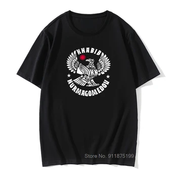 Khabib Nurmagomedov Ældre Mænd T-Shirt Eagle MMA Sjove Bomuld Mandlige Tshirt Grundlæggende Tees O-Neck T-Shirt Grafiske Tees Toppe