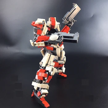 Oprindelige Design Robot Kriger Byggesten Legetøj Til Børn Rustning Anime Figur Model Mech Action Figur Montage Blok Dukker