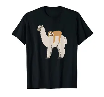 Søde, Sjove Sloth Riding Lama T-Shirt Sjove Vintage Gave For Mænd