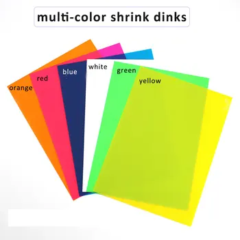 10 Stk/sæt Farverige Heat Shrink Ark Til Børn Diy Papir, Scrapbooking
