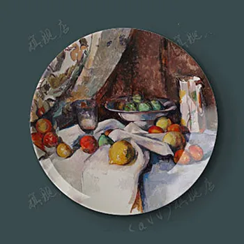 Cezanne Olie Maleri Dekorative Plader I Europæisk Stil, Stue, Restaurant Baggrund Væg Væg Dekoration Væg-Keramisk Plade