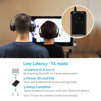 2021 Nye 3,5 mm Audio Trådløse Bluetooth-4.2-Sender-Modtager 2-i-1 Adapter Stereo Lyd til TV-Bil Højttaler Musik
