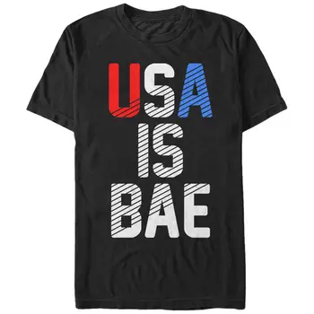4 juli USA Er BAE Grafisk Herre T-Shirt. Sommer Bomuld kortærmet O-Hals Unisex T-Shirt Nye S-3XL