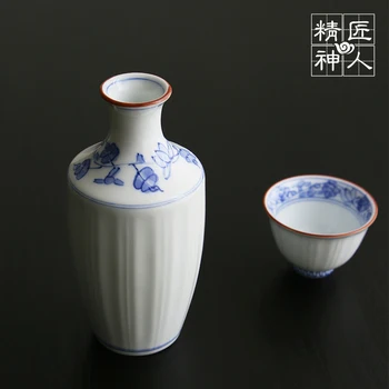 Reservation er importeret fra Japan felt brændende blå mønster glas kop glass, håndmalet keramik cup prøve kop te
