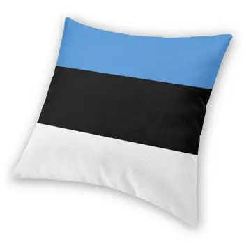Mode Estland Flag Smide pudebetræk Dekoration Brugerdefinerede pudebetræk 40x40cm Pillowcover til Sofa