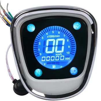 Motorcykel LCD Digital Speedometer Kilometertæller Omdrejningstæller Assy for Honda Pas C50 C70 C90 PAS Cub 70 90 C70