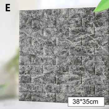 3D wallsticker selvklæbende mursten mønster tapet 35*38 stuen baggrund væggen selvklæbende mursten mønster tapet