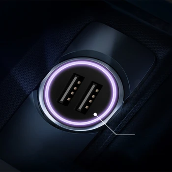 Bil Adapter til Hurtig Opladning med To USB-Opladning af Flash Bil Konvertering Plug Bil Oplader