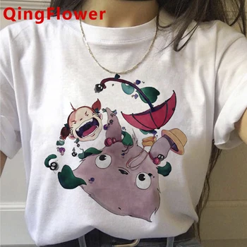 Totoro Studio Ghibli Miyazaki Hayao t-shirt t-shirt til kvinder grafiske tees kvinder plus size par ulzzang 2021 sommer top ulzzang
