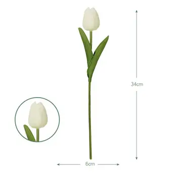 Kunstige Tulip Blomster Bryllup Dekoration PU Læder Tulip Buket Blomster Til Bryllup Fest Dekoration Dekorativ Blomst