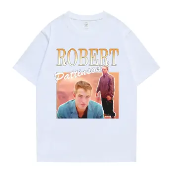 Kortærmede Fashion T-shirt Sjove Robert Pattinson Stående Meme Merch Tshirt Herre Tøj Bomuld Toppe Rob t-shirts Overdimensioneret